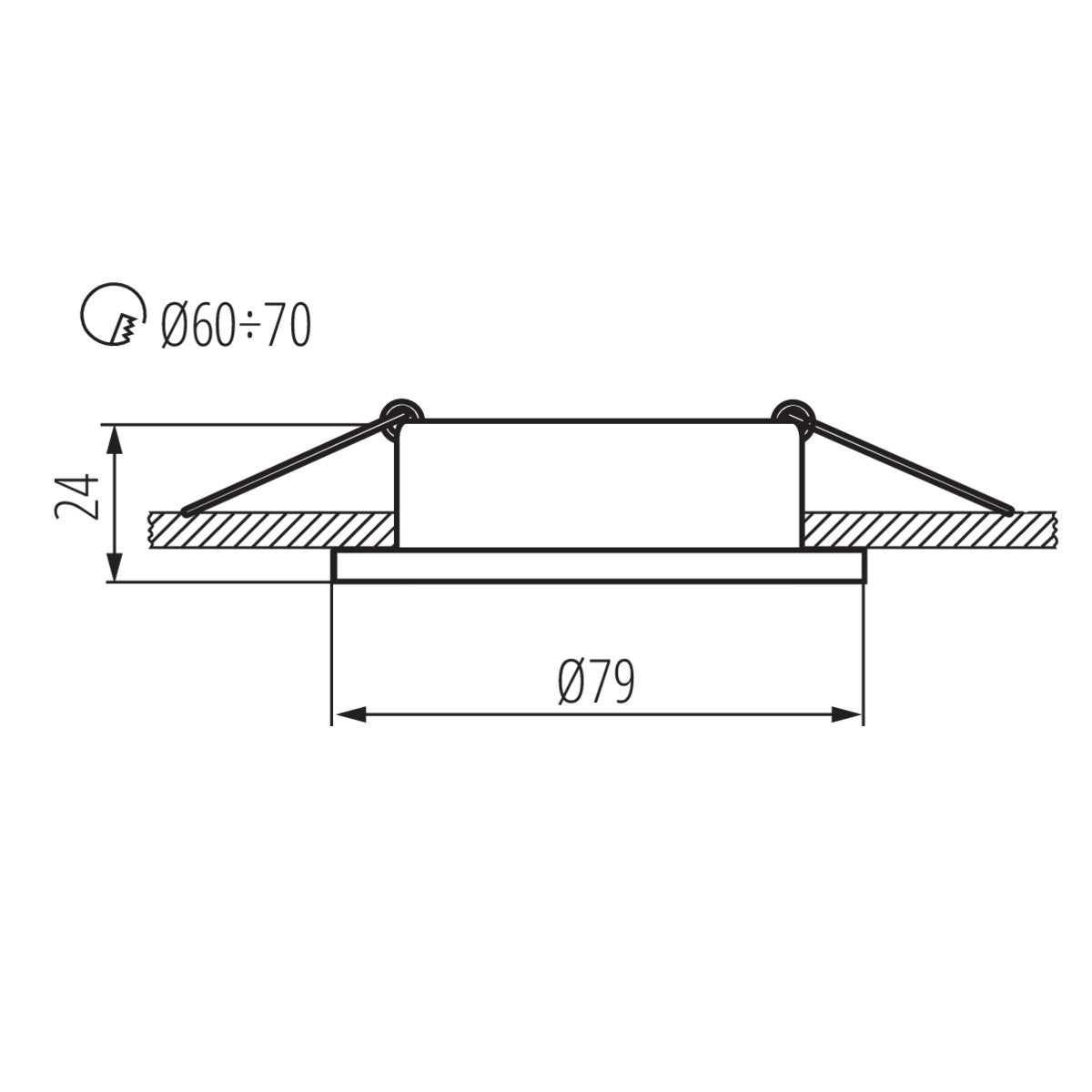 Einbaustrahler RADAN aus Aluminium Rund IP20 GU5,3 GU10 12V 230V