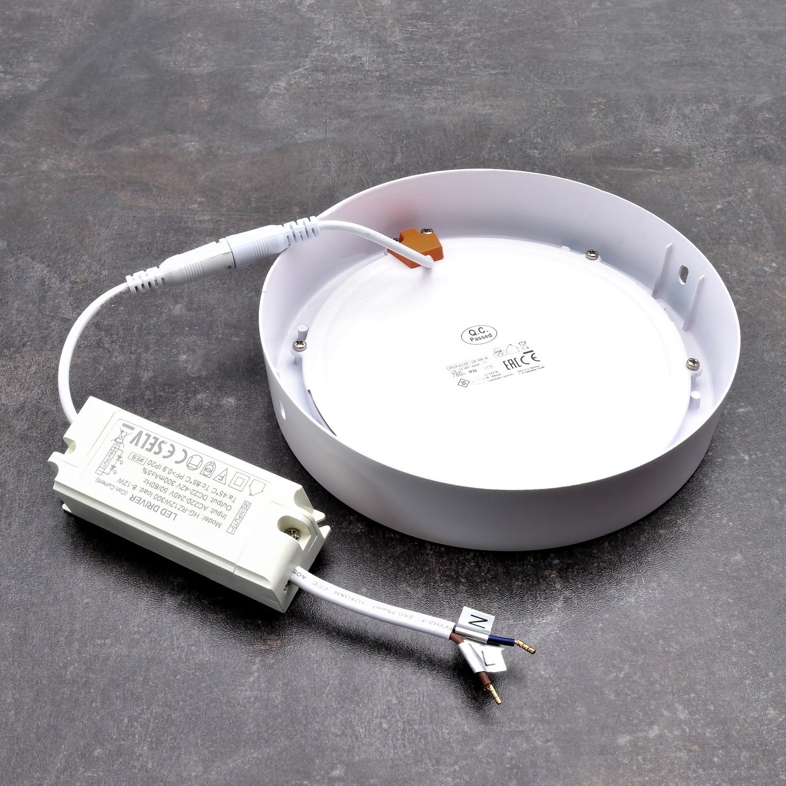 Deckenleuchte CARSA V2LED Downlight Rund Weiß 12W oder 18W Neutralweiss IP20 230V