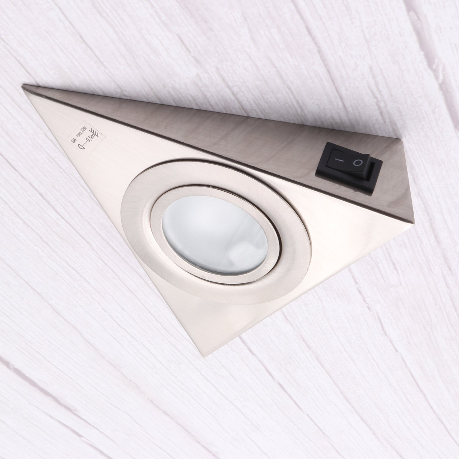 LED Möbelunterbauleuchte Dreieckstrahler mit oder ohne Schalter IP20 G4 12V