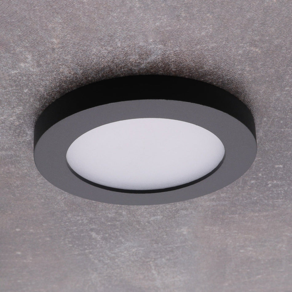 Einbaustrahler FLINI IP44 DSO aus Aluminium Rund Ø80mm IP44 GU10 230V 12V