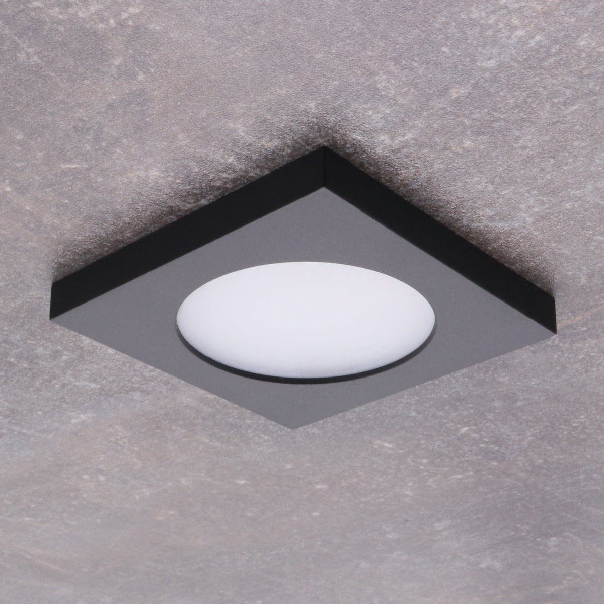 Einbaustrahler FLINI IP44 DSL aus Aluminium Eckig 80mm x 80mm IP44 GU10 230V