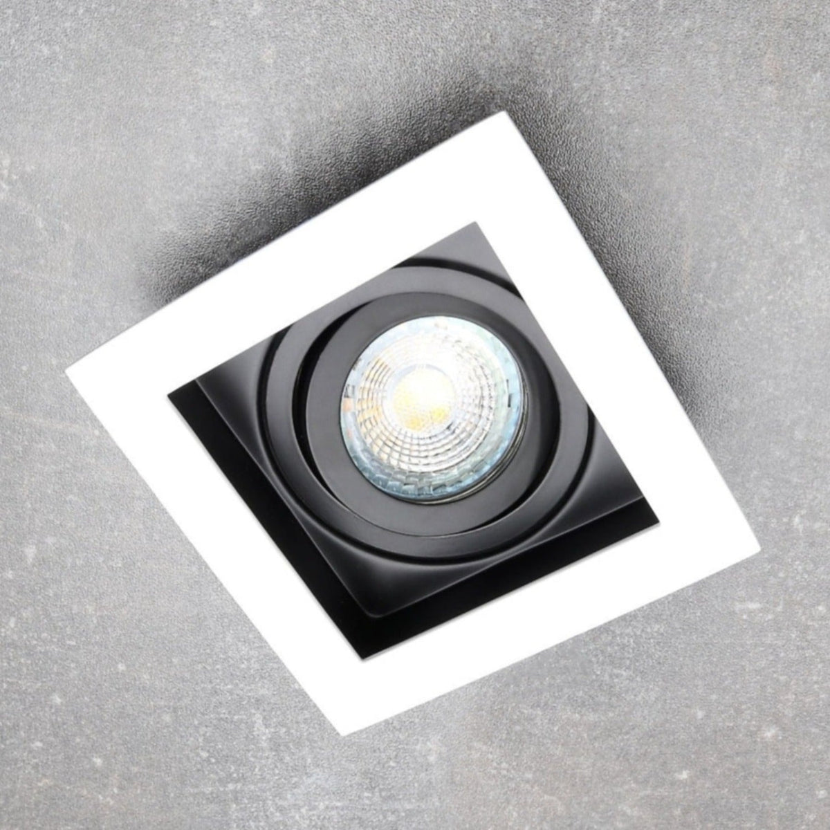 LED Einbaustrahler ARET 1XMR16-W Downlight Weiß Eckig Schwenkbar IP20 GU10 230V