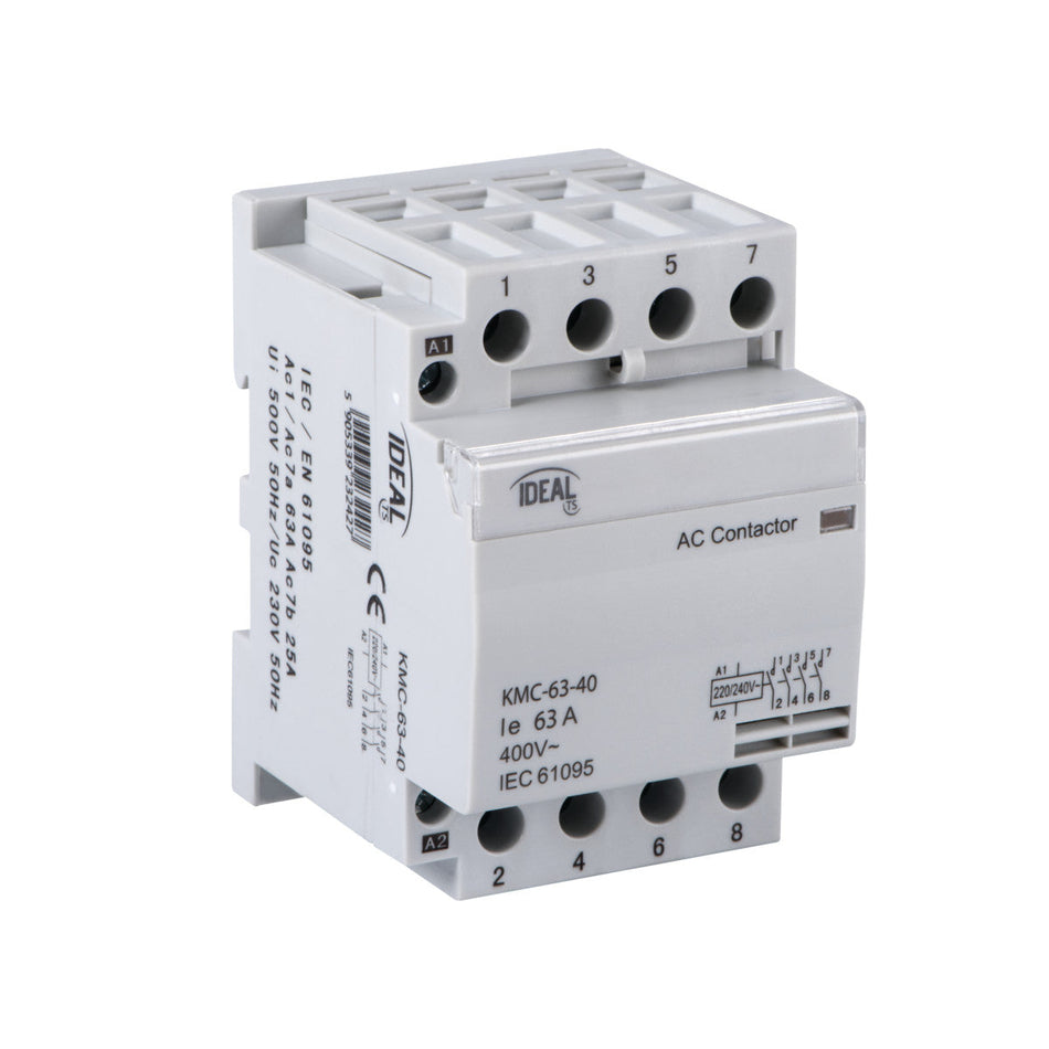 Installationsschütz KMC 63-40, weiß, 63A / IP20 / 230V