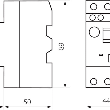 Motorschutzschalter weiß, 25A IP20