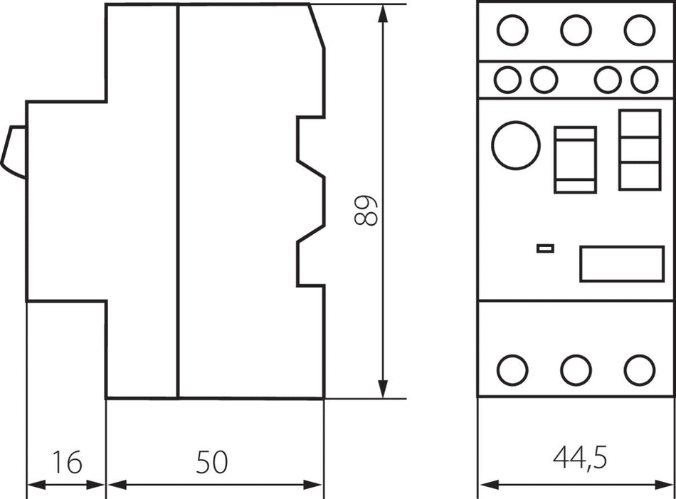 Motorschutzschalter weiß, 32A IP20