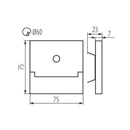 LED Treppeneinbauleuchte mit PIR Sensor, Edelstahl, eckig, warmweiß / kaltweiß, 0,8W / IP20 / 12V DC