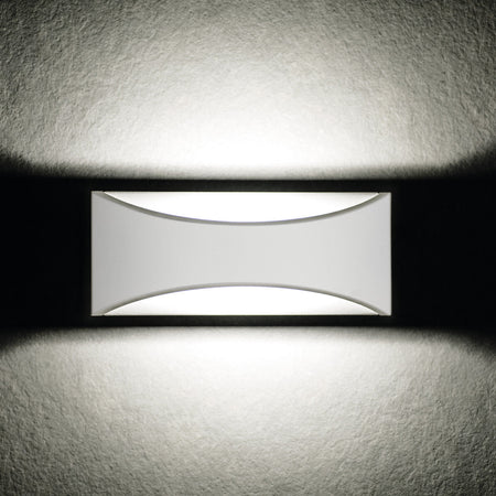 Außen Wandleuchte up&down aus Aluminium IP54 8W 230V