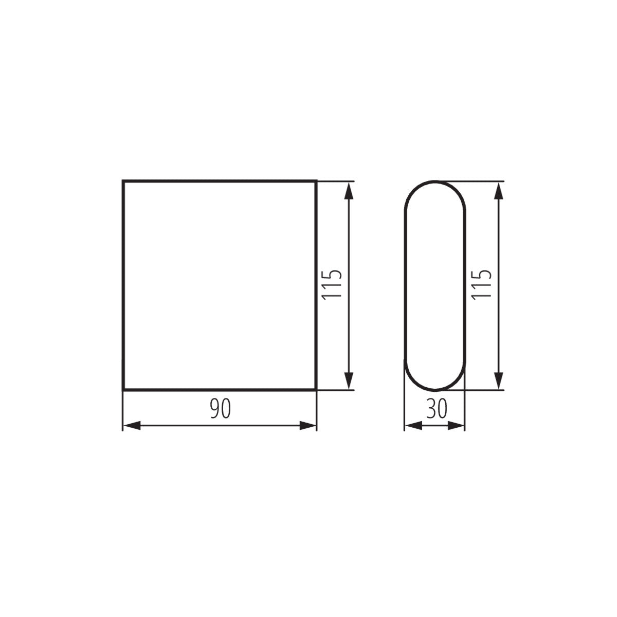 LED Aussen Wandleuchte up & down GARTO LED EL 8W aus Aluminium IP54 230V