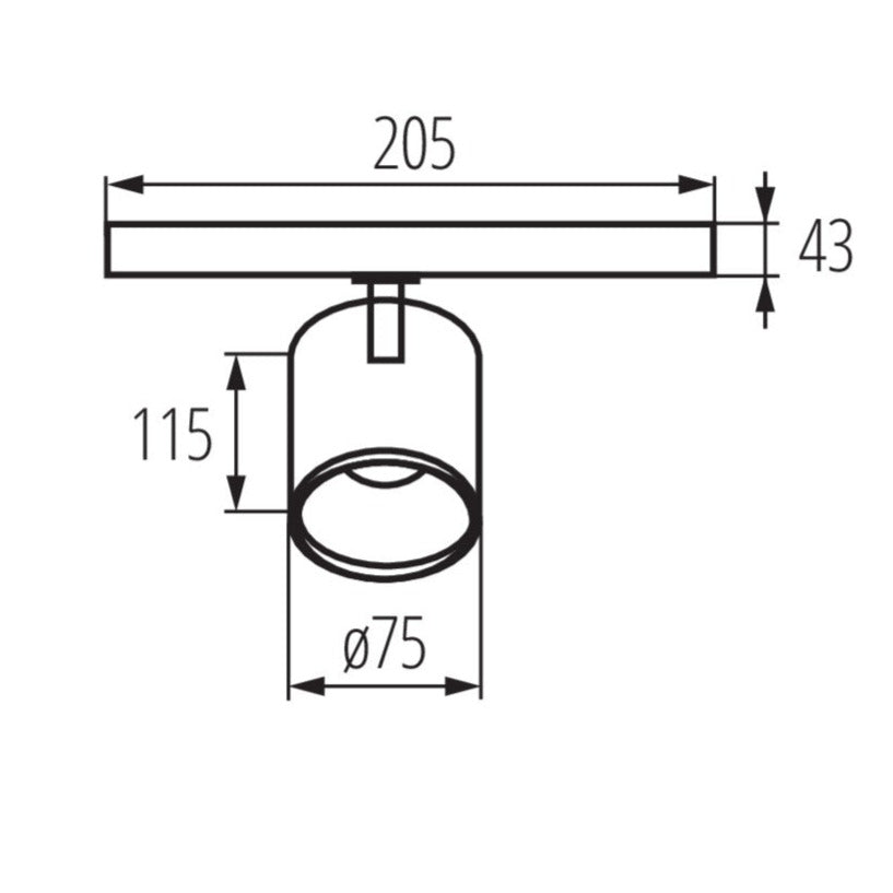 LED 3-Phasen-Schienenstrahler ACORD ATL1 Warmweiß Neutralweiß 18W