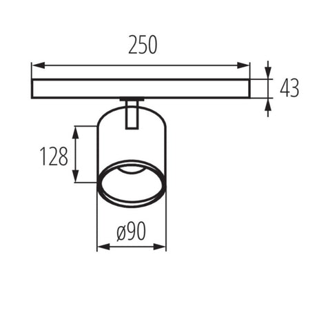 LED 3-Phasen-Schienenstrahler ACORD ATL1 Warmweiß Neutralweiß 30W