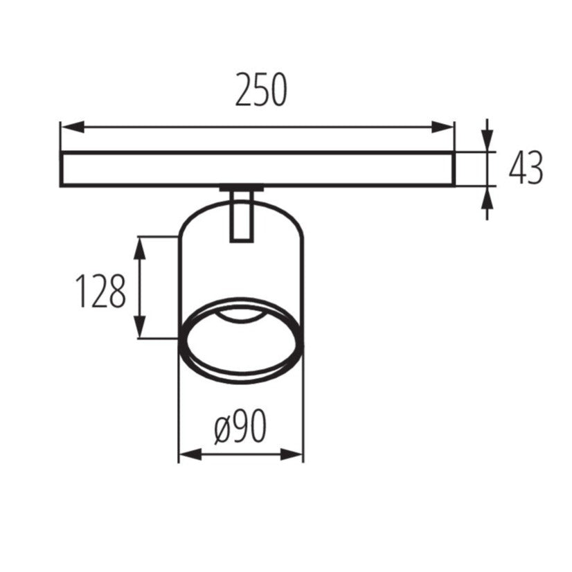 LED 3-Phasen-Schienenstrahler ACORD ATL1 Warmweiß Neutralweiß 30W