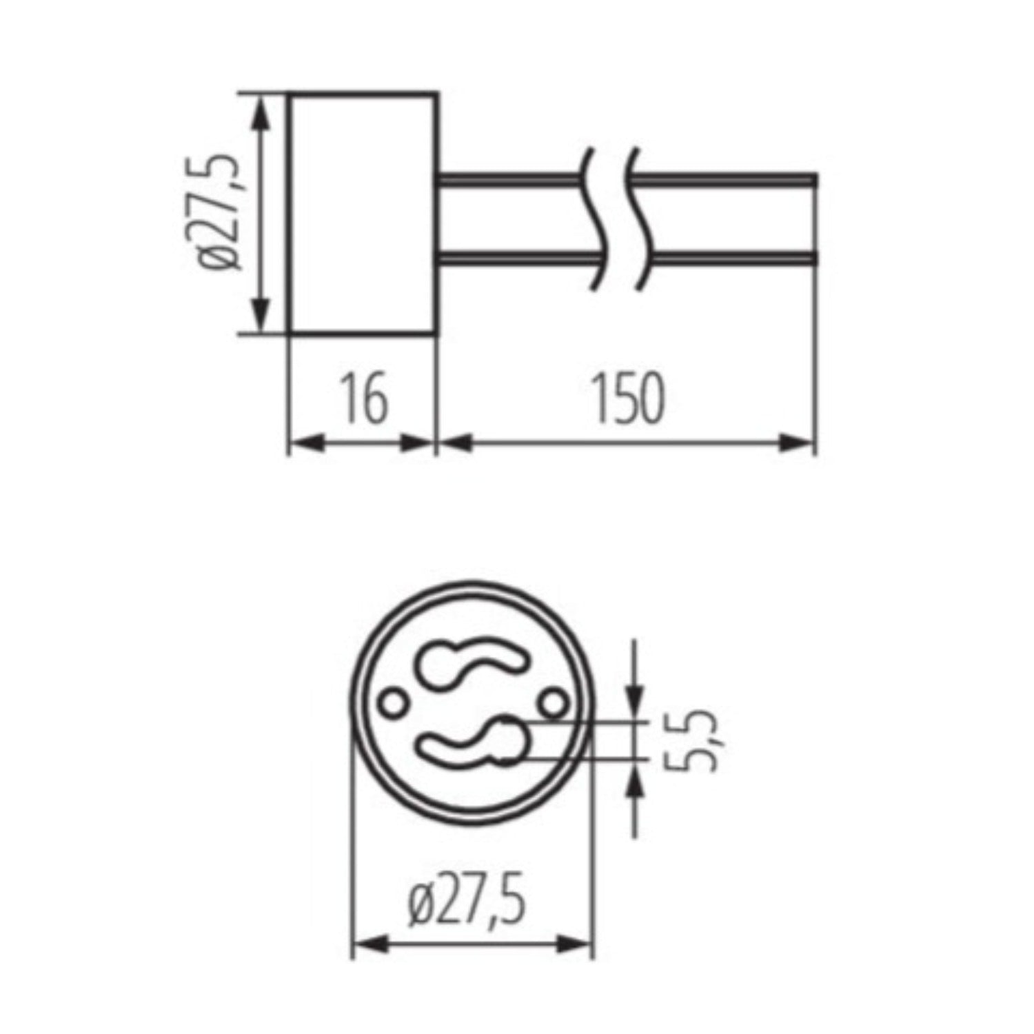 GU10 Fassung Keramik 230V