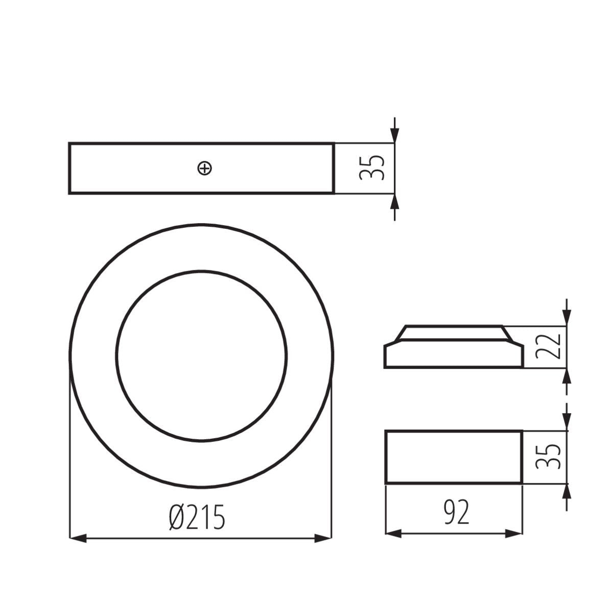 Deckenleuchte CARSA V2LED 18W-NW-SN Downlight Nickel Satiniert 18W Neutralweiss IP20 230V