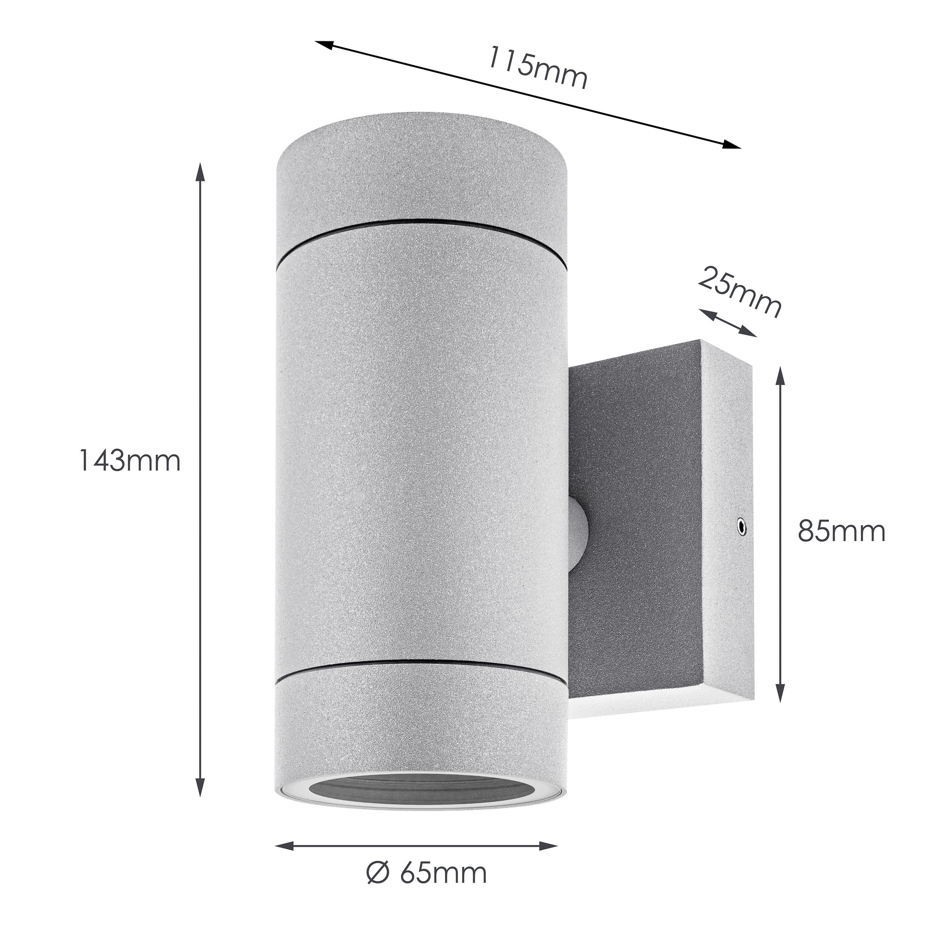 LED Wandleuchte Up & Down für Außen 230V