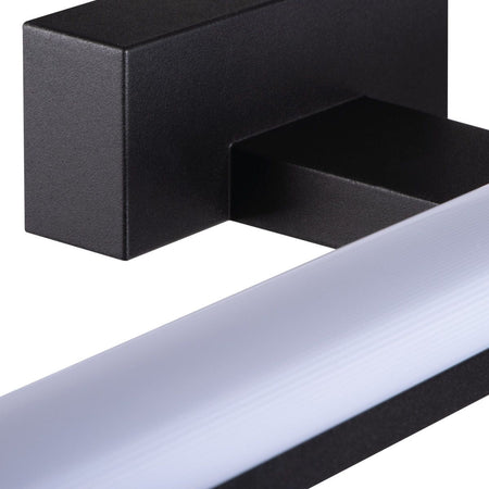 LED Spiegelwandleuchte ASTEN IP44 aus Aluminium Schwarz Neutralweiß 8W 12W 15W IP44 230V